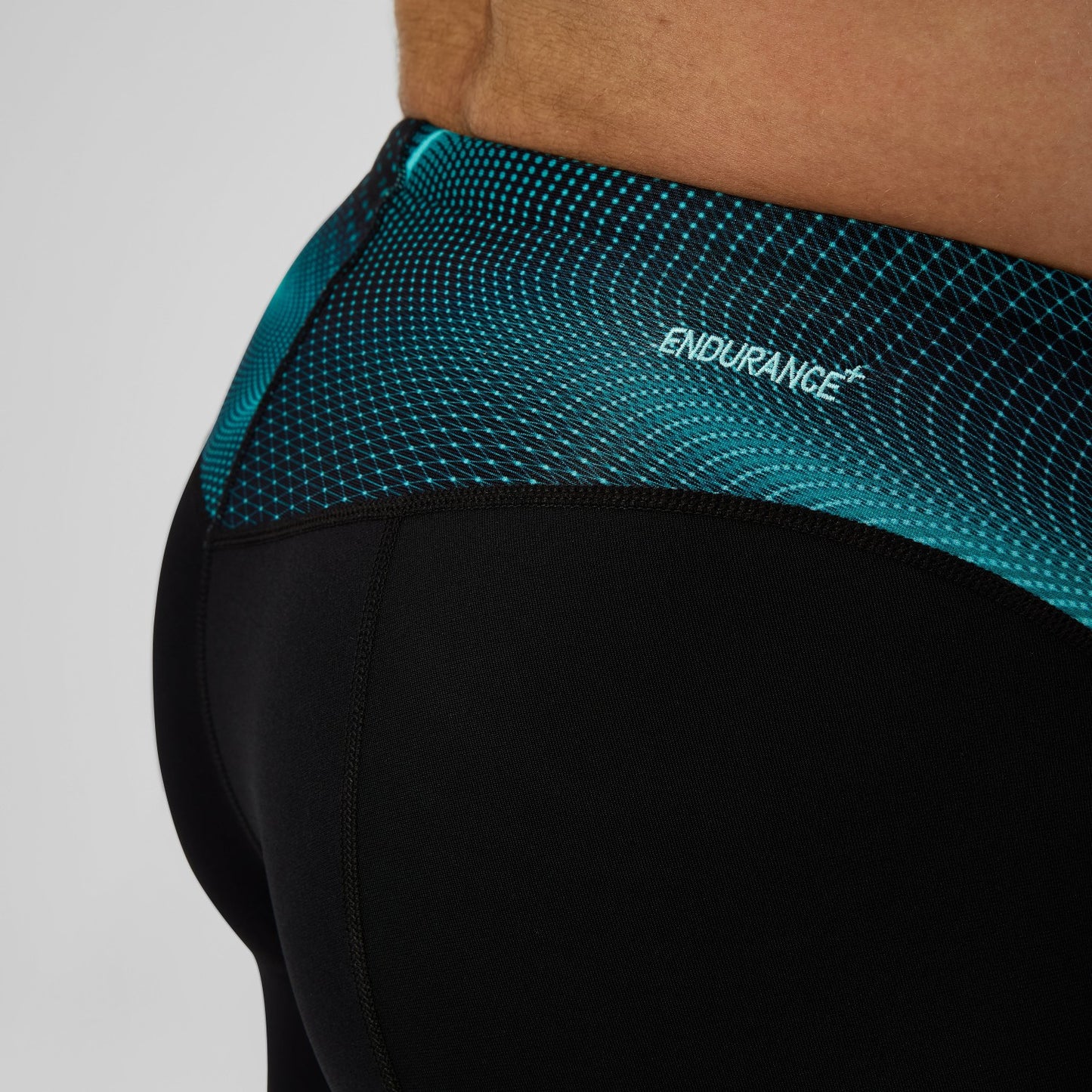 Endurance+ MAX Compression Mid Jammer Black/Turquoise - Speedo
