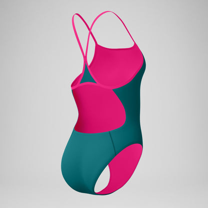 Club Training Turnback Swimsuit Teal - Speedo