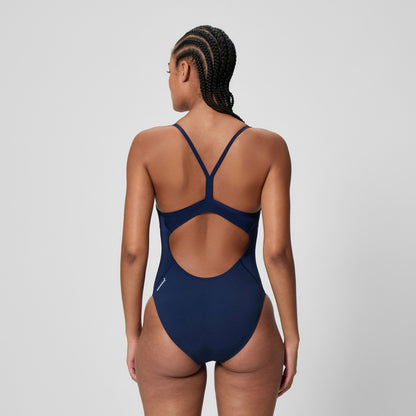 Endurance+ Logo Thinstrap Swimsuit Navy - Speedo
