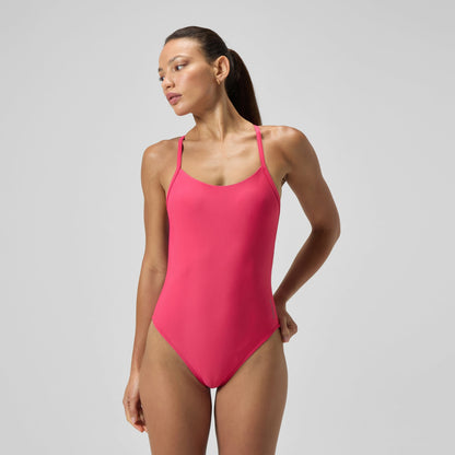 Solid Racerback Swimsuit Pink - Speedo