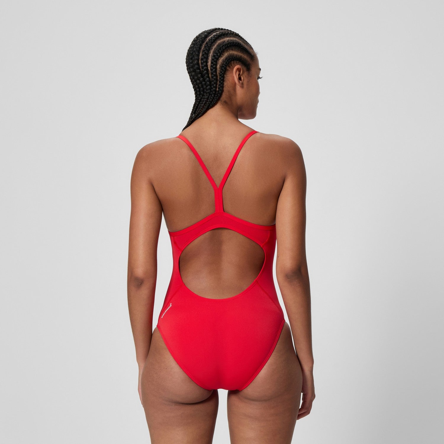 Endurance+ Logo Thinstrap Swimsuit Red - Speedo