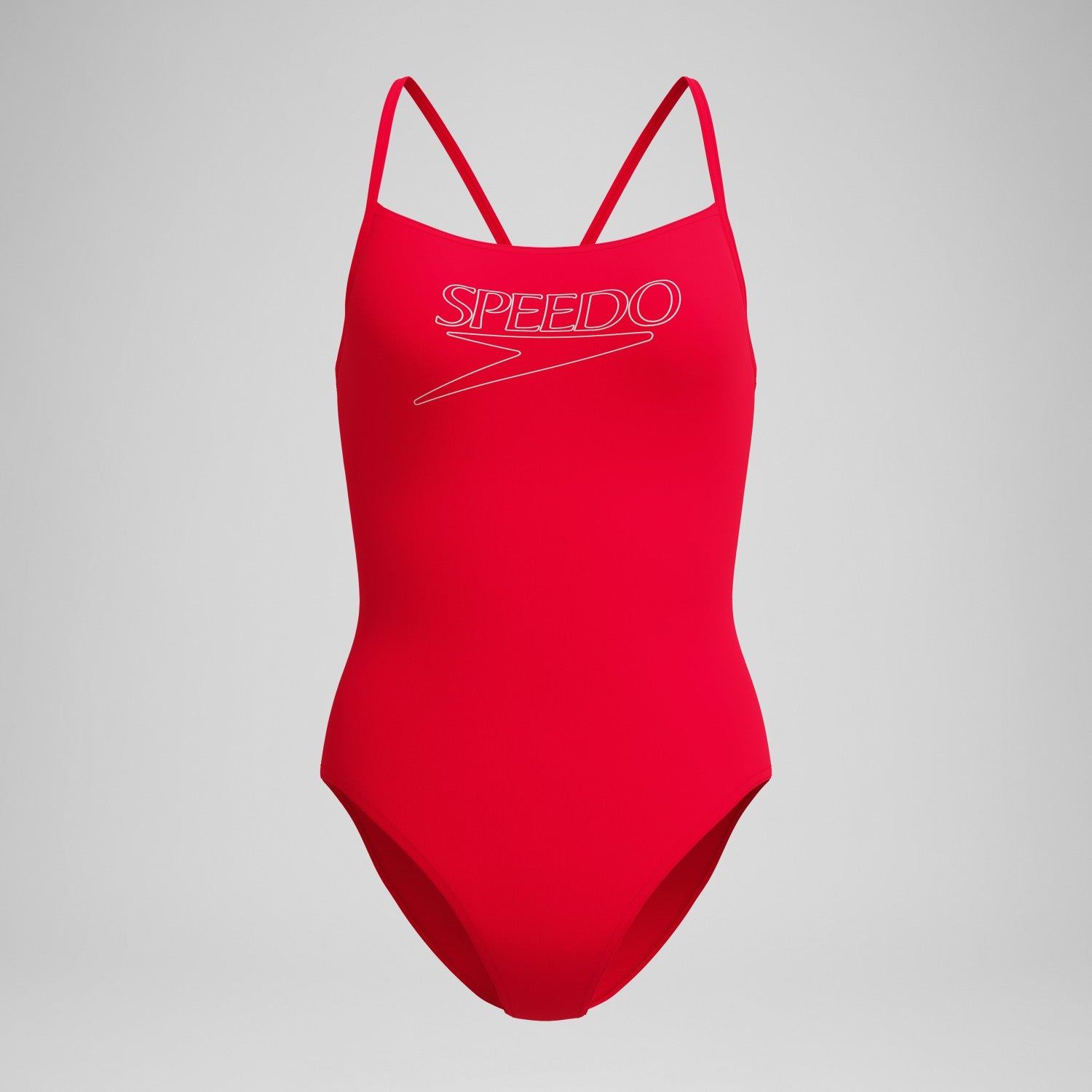Endurance+ Logo Thinstrap Swimsuit Red - Speedo