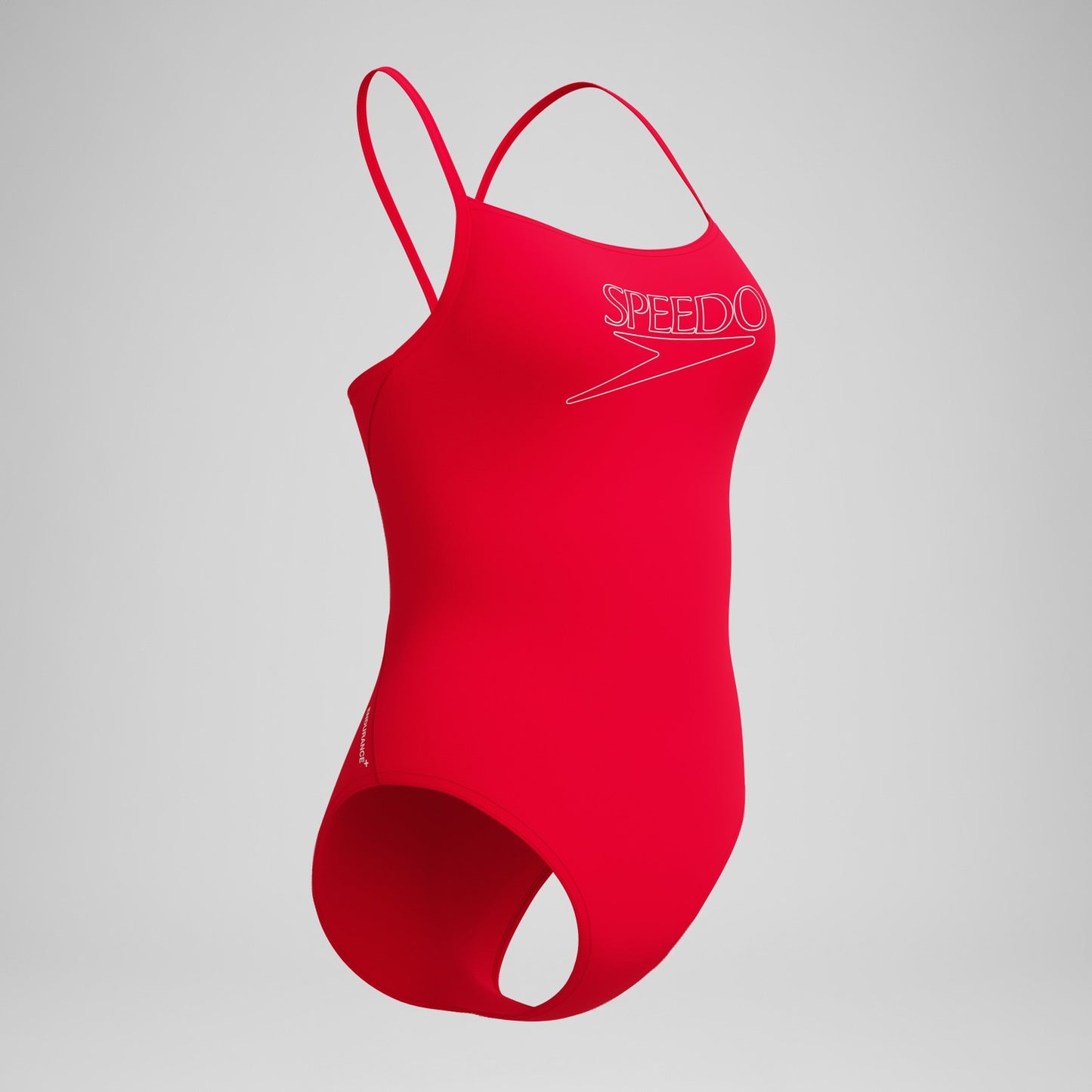 Endurance+ Logo Thinstrap Swimsuit Red - Speedo