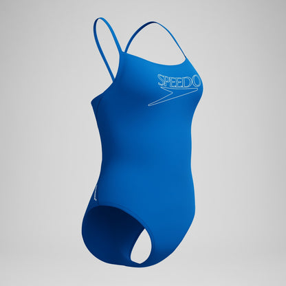 Endurance+ Logo Thinstrap Swimsuit Blue - Speedo