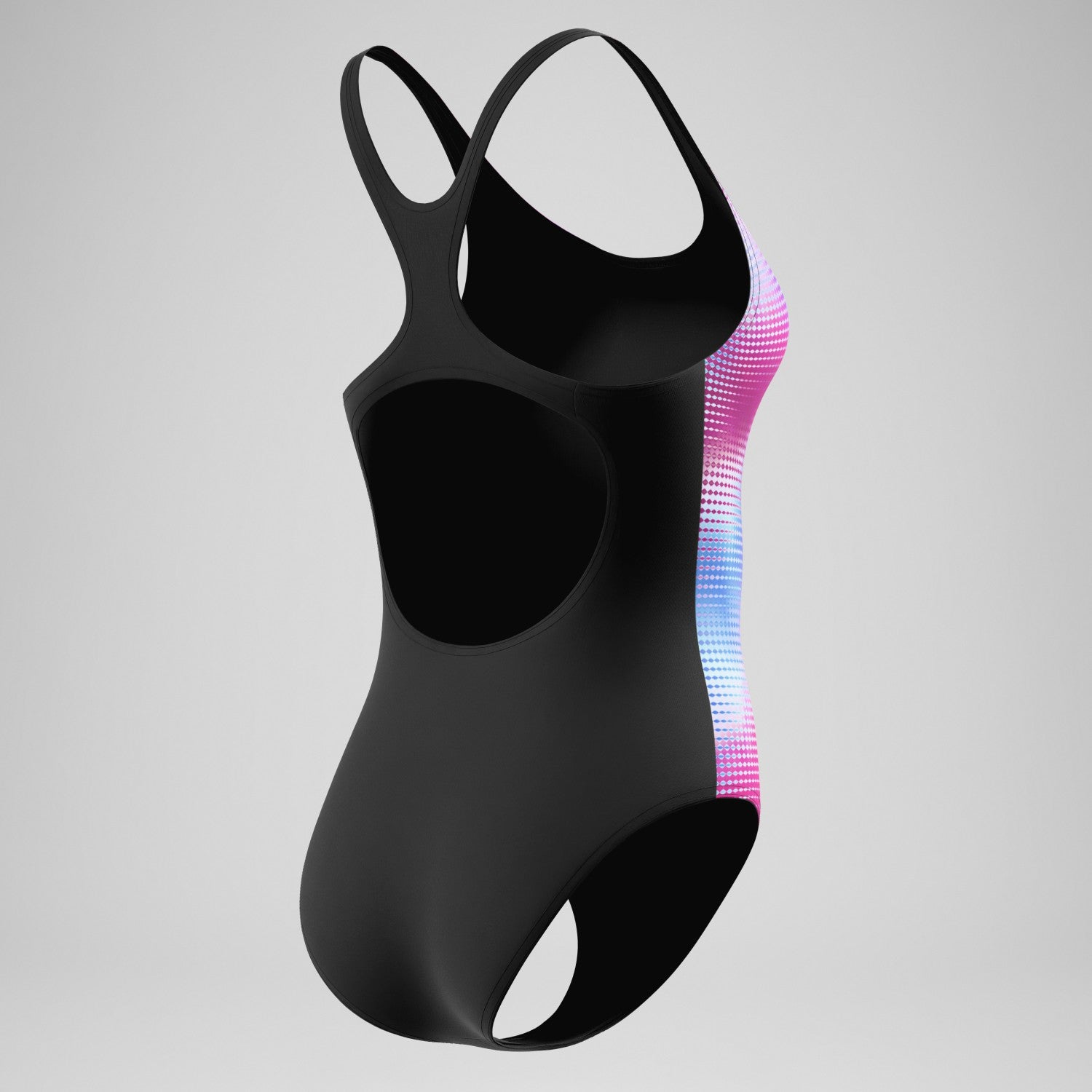 Printed Medalist Swimsuit Black/Pink - Speedo