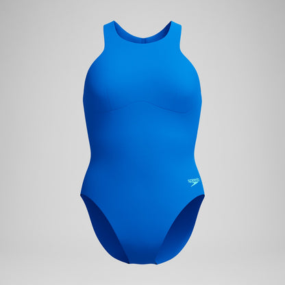 Racerback Zip Swimsuit Blue - Speedo