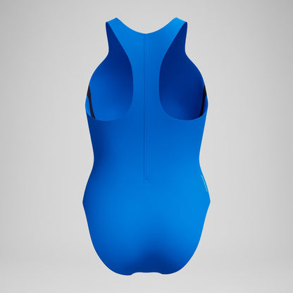 Racerback Zip Swimsuit Blue - Speedo