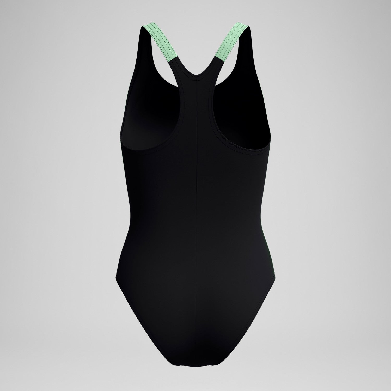 Placement Laneback Swimsuit Black/Green - Speedo