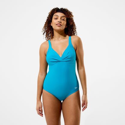 Solid Cross Knot Swimsuit Blue - Speedo