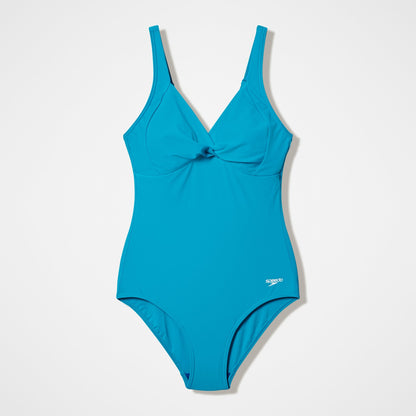 Solid Cross Knot Swimsuit Blue - Speedo