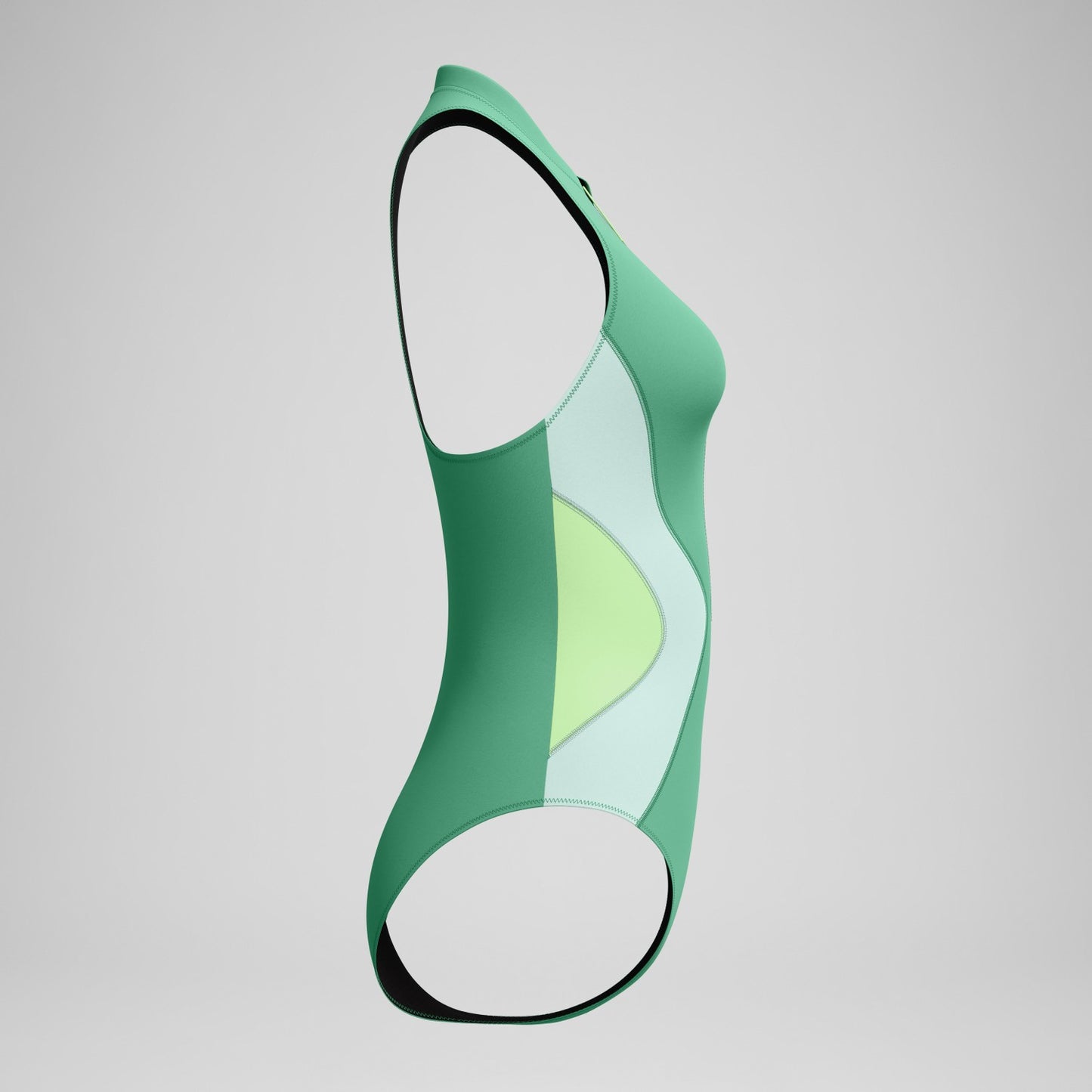 Ocean Flex Zip Swimsuit Green - Speedo