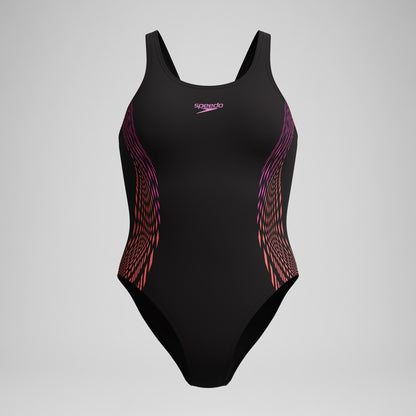 Placement Muscleback Swimsuit Black/Pink - Speedo