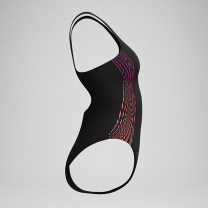 Placement Muscleback Swimsuit Black/Pink - Speedo