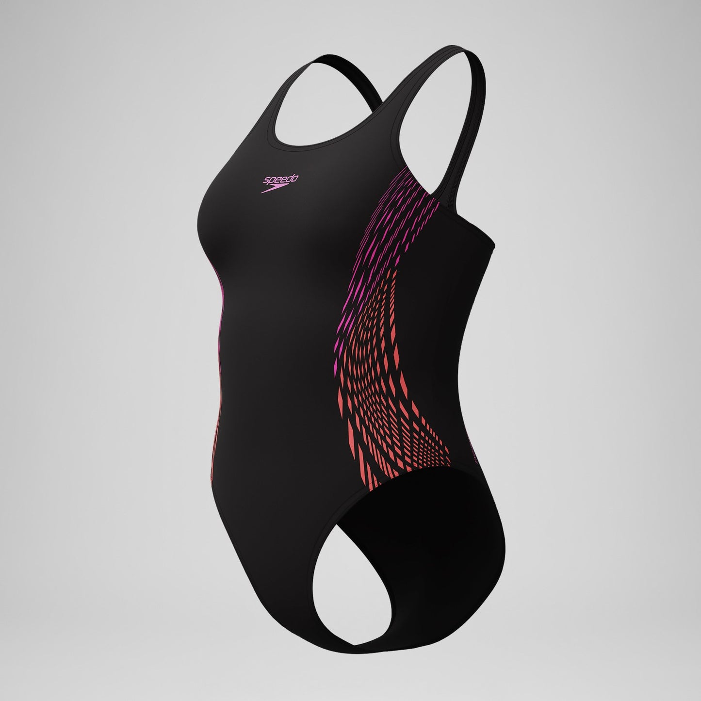 Placement Muscleback Swimsuit Black/Pink - Speedo