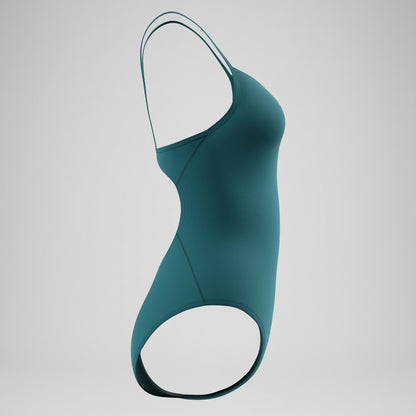 Endurance+ Logo Thinstrap Swimsuit Green - Speedo