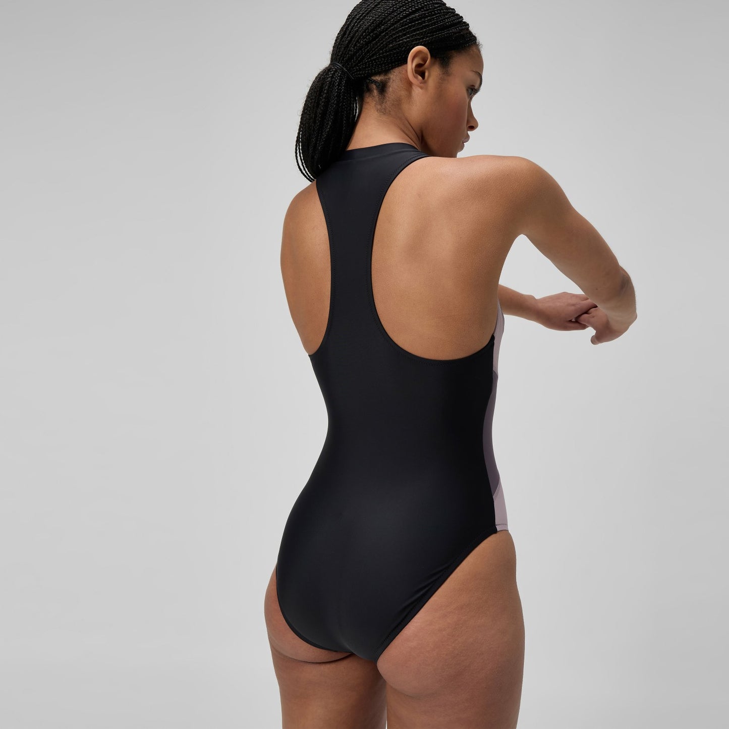 Colourblock Swimsuit Black/Dark Grey - Speedo