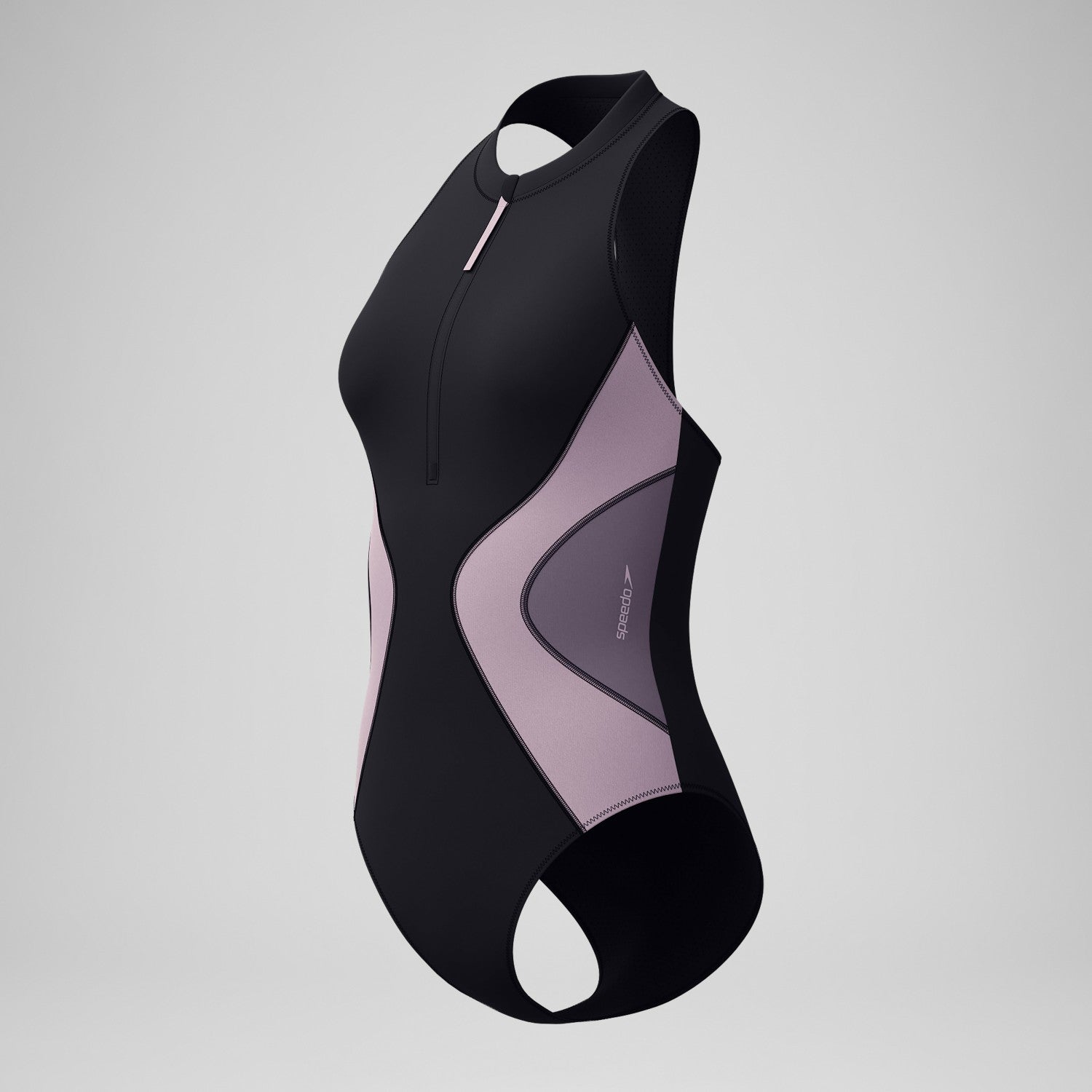 Colourblock Swimsuit Black/Dark Grey - Speedo