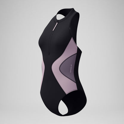 Colourblock Swimsuit Black/Dark Grey - Speedo