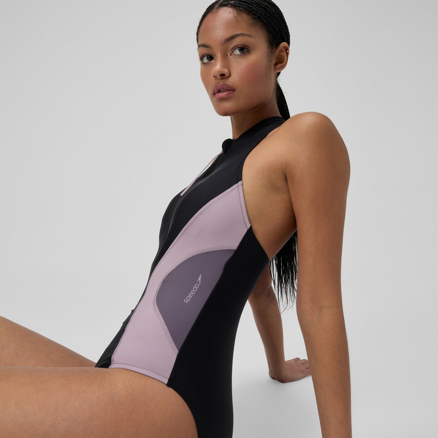Colourblock Swimsuit Black/Dark Grey - Speedo