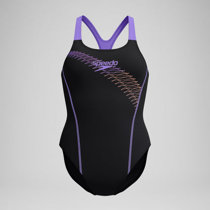 Medley Logo Swimsuit Black/Peach - Speedo