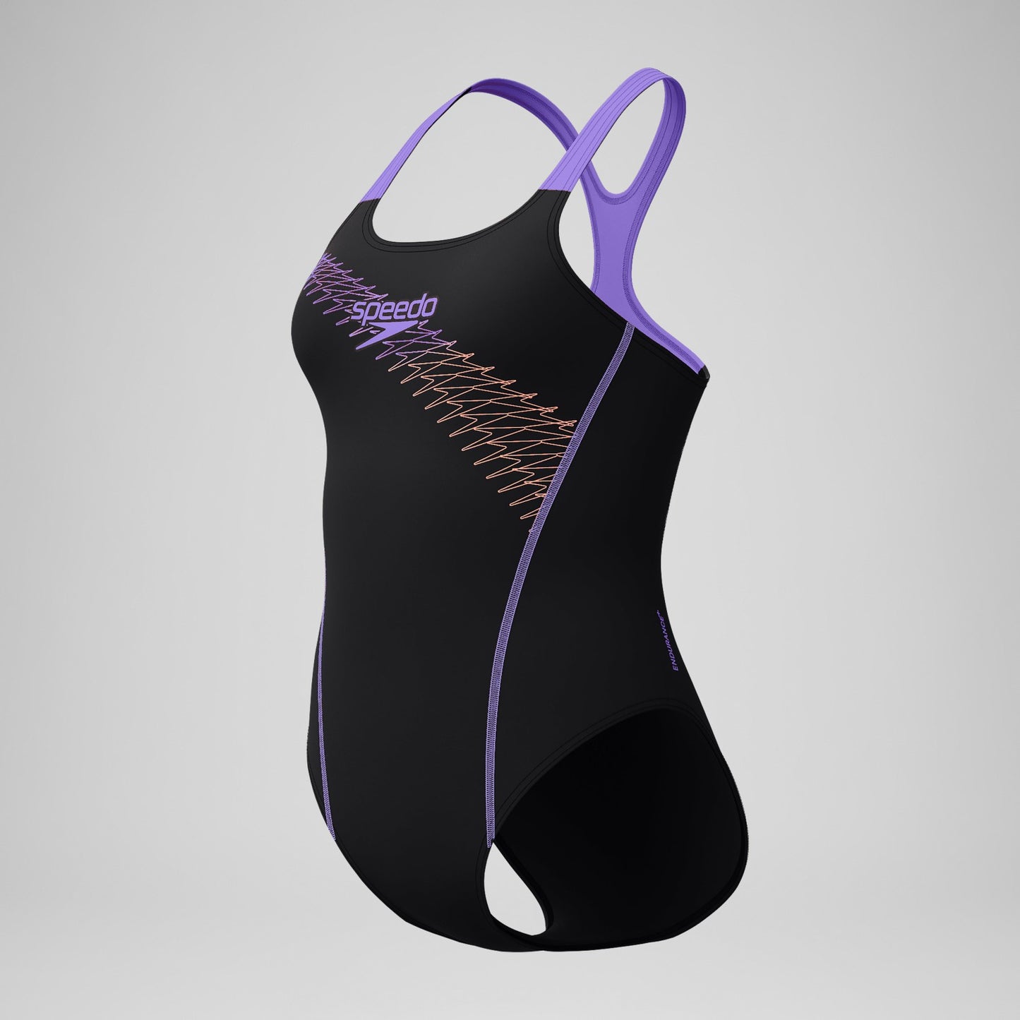 Medley Logo Swimsuit Black/Peach - Speedo