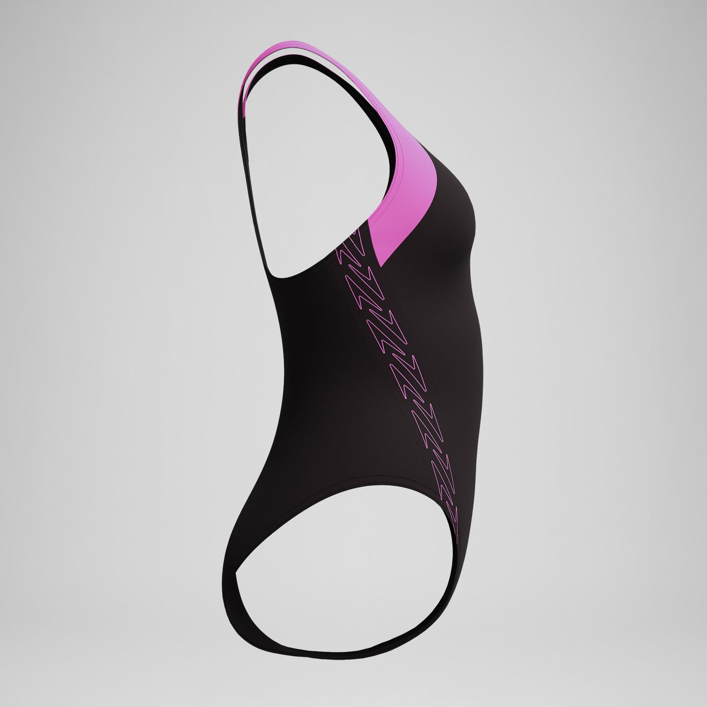 HyberBoom Splice Racerback Swimsuit Black/Pink - Speedo