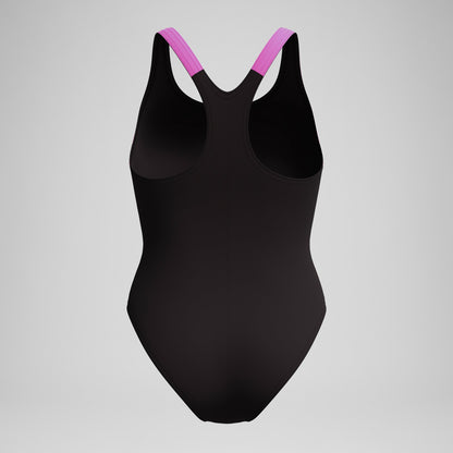 HyberBoom Splice Racerback Swimsuit Black/Pink - Speedo