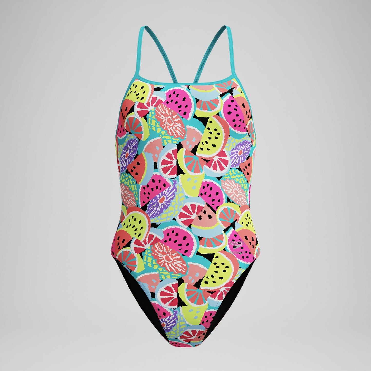 Club Training Printed Turnback Swimsuit Green - Speedo
