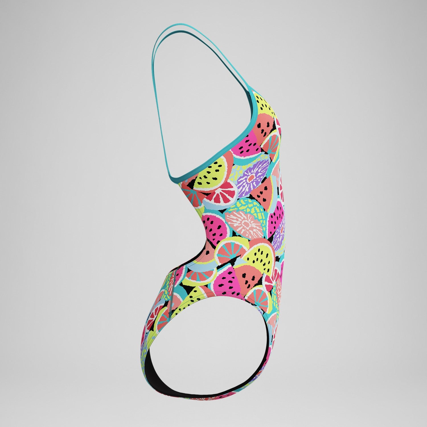 Club Training Printed Turnback Swimsuit Green - Speedo