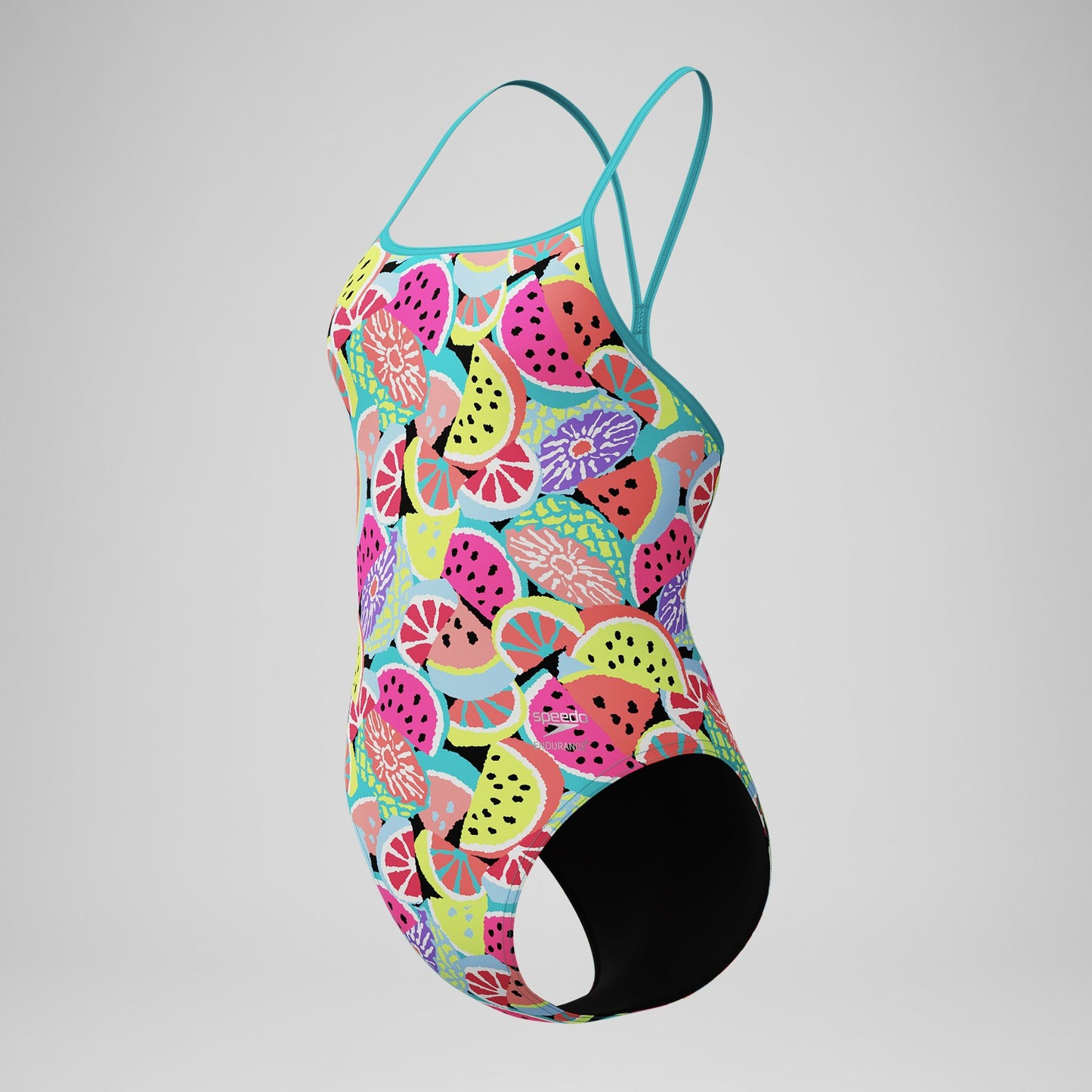 Club Training Printed Turnback Swimsuit Green - Speedo
