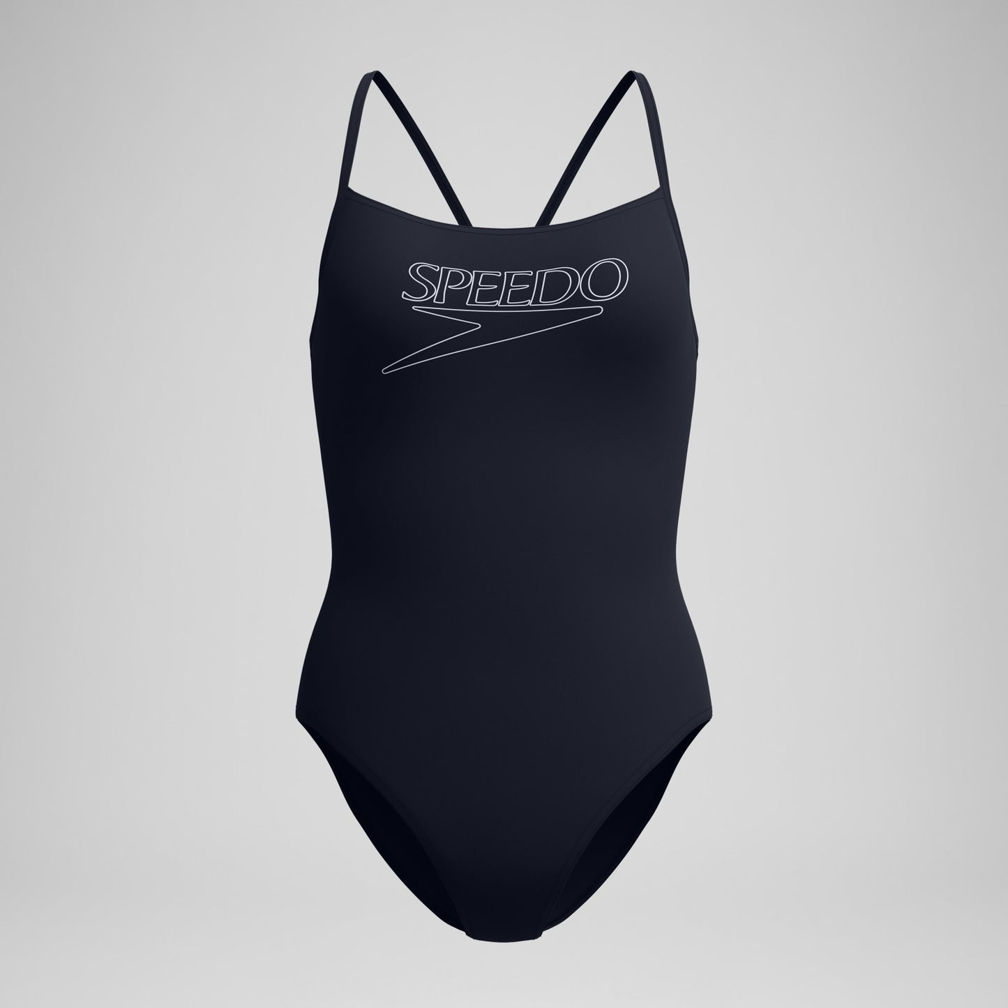 Endurance+ Logo Thinstrap Swimsuit Black - Speedo