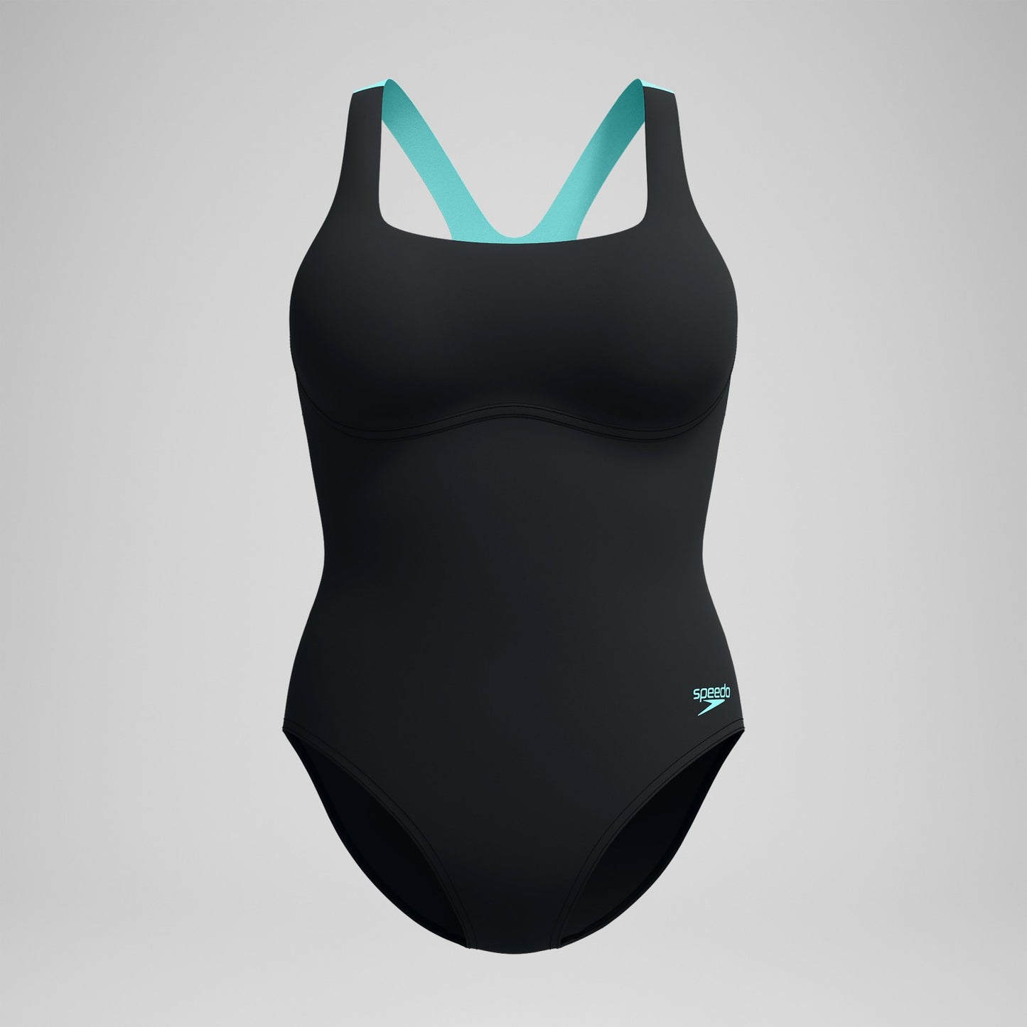 Racerback Swimsuit Black/Green - Speedo