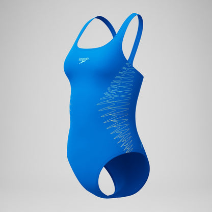 Placement Muscleback Swimsuit Blue - Speedo