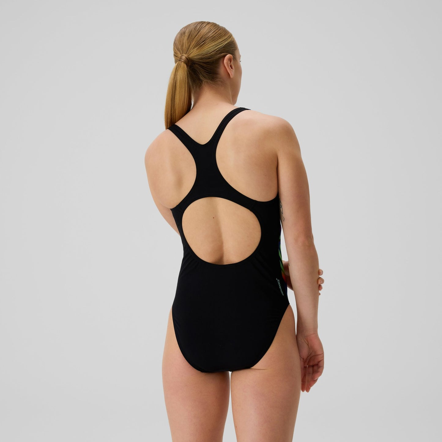 Digital Printed Medalist Swimsuit Black - Speedo