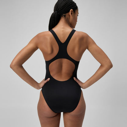 Medalist Printed Swimsuit Black/Green - Speedo