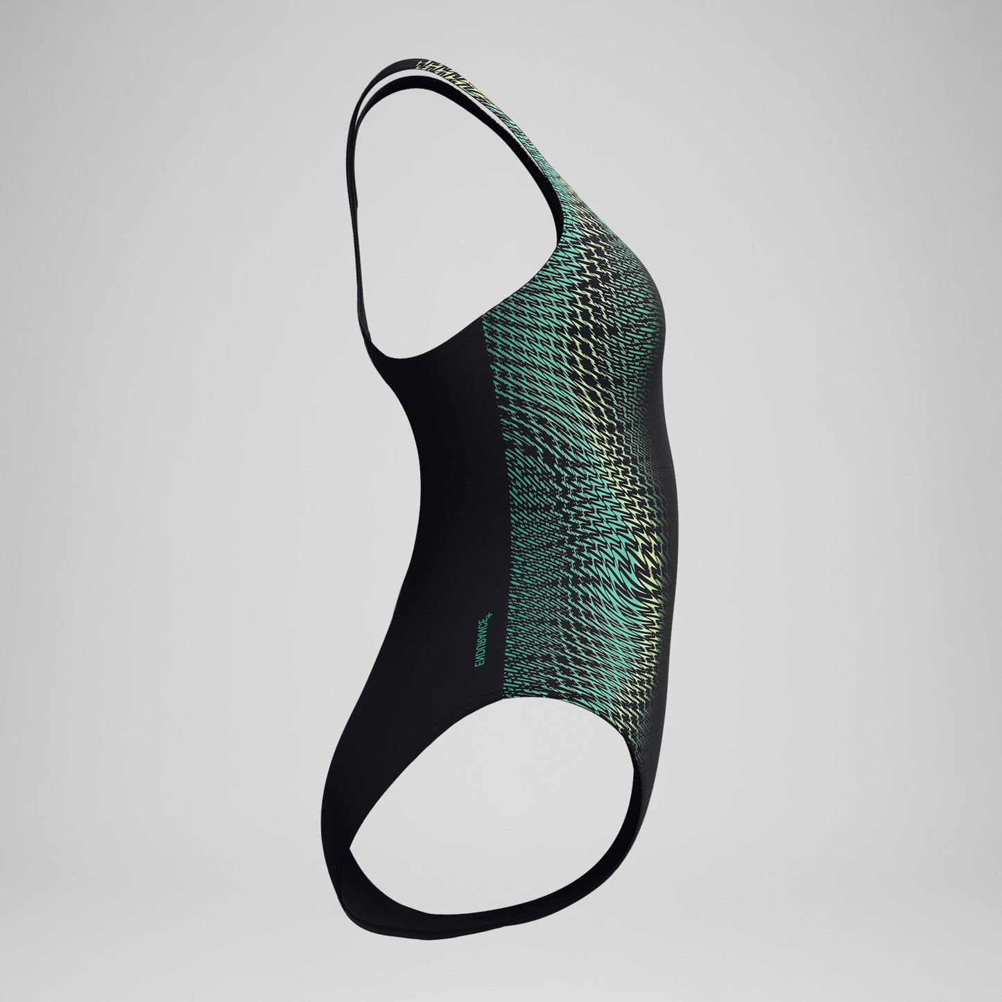 Medalist Printed Swimsuit Black/Green - Speedo