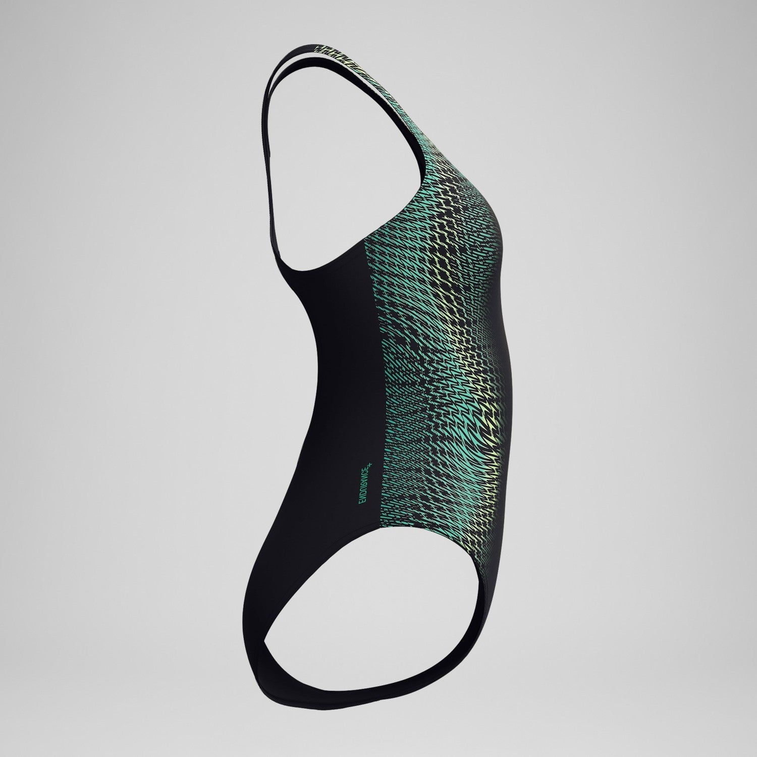 Medalist Printed Swimsuit Black/Green - Speedo