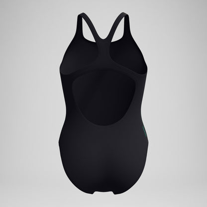 Medalist Printed Swimsuit Black/Green - Speedo