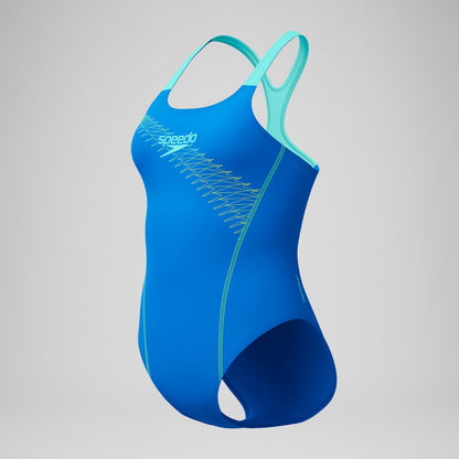 Medley Logo Swimsuit Blue/Green - Speedo