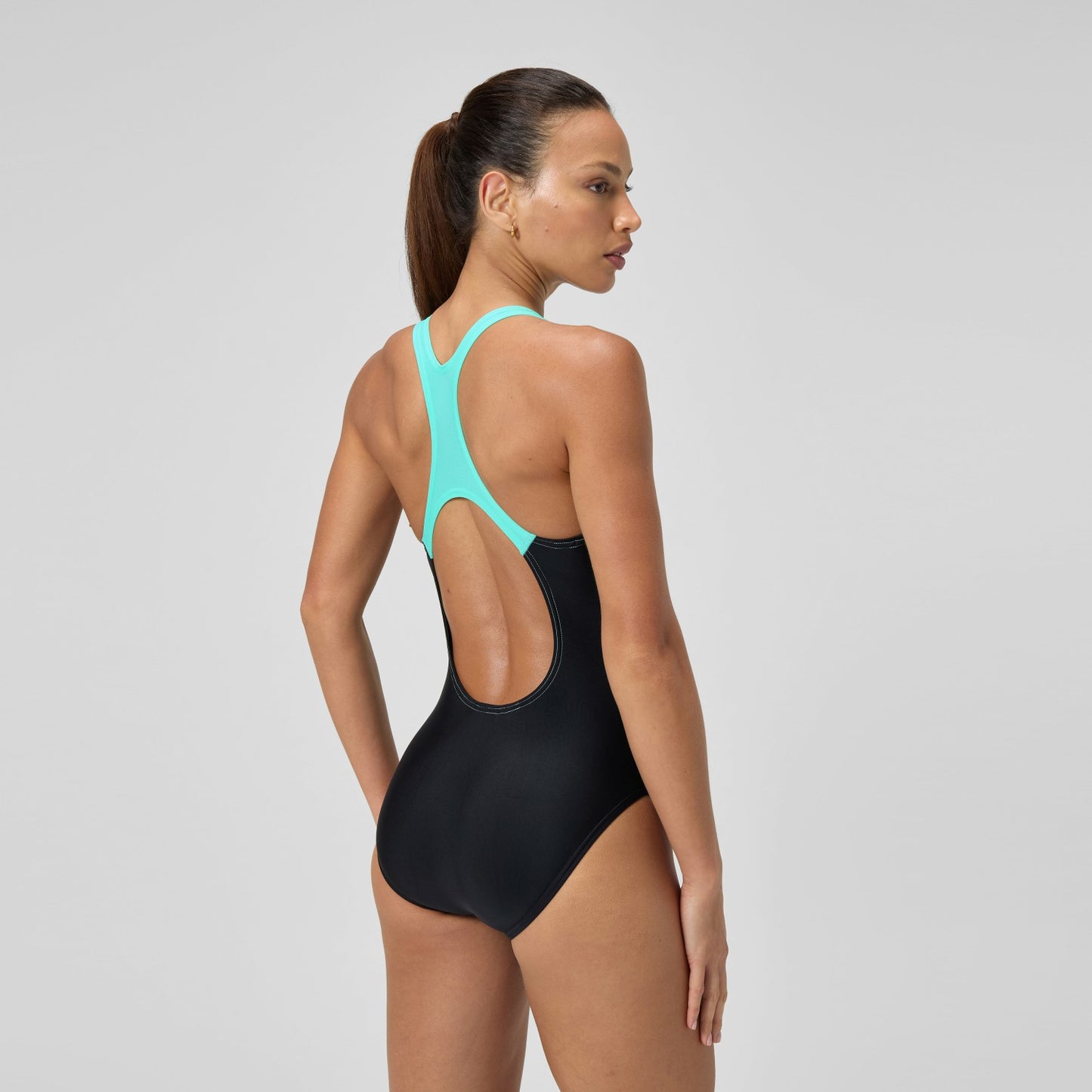 Medley Logo Swimsuit Black/Turquoise - Speedo