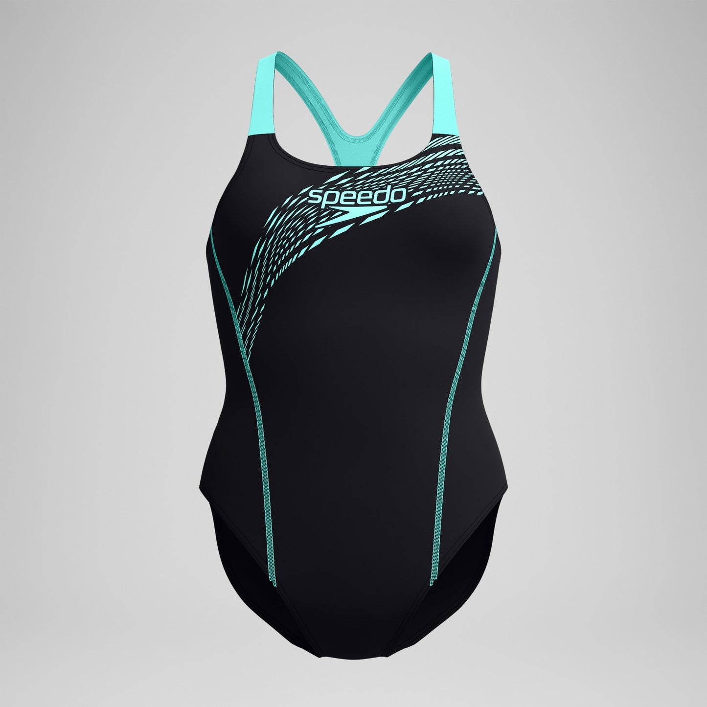 Medley Logo Swimsuit Black/Turquoise - Speedo