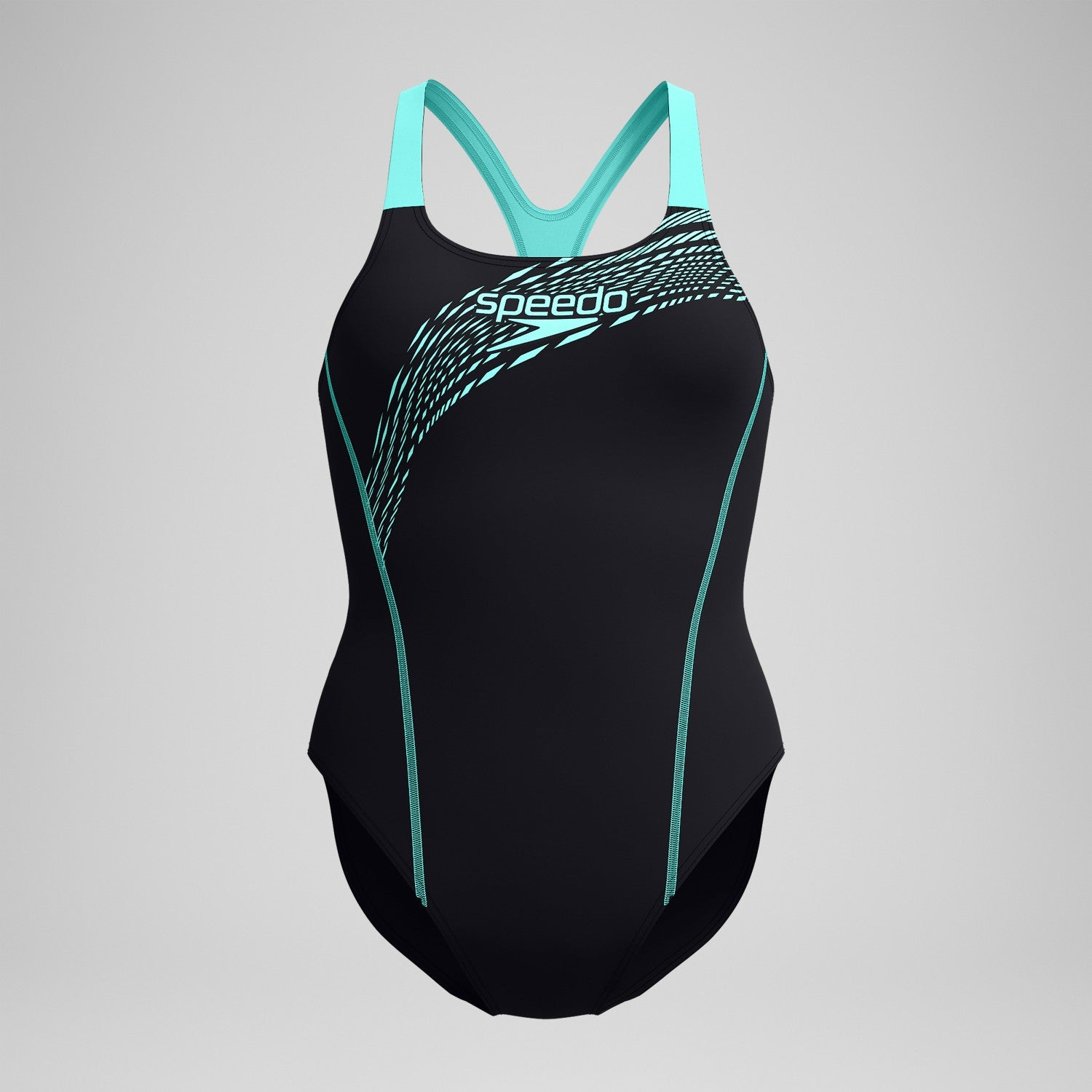 Medley Logo Swimsuit Black/Turquoise - Speedo