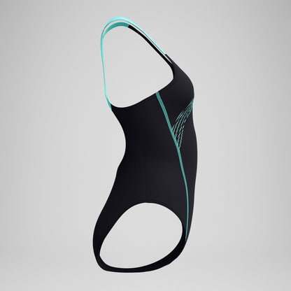 Medley Logo Swimsuit Black/Turquoise - Speedo