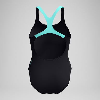 Medley Logo Swimsuit Black/Turquoise - Speedo