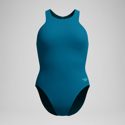 Racer Zip Swimsuit Dark Teal - Speedo