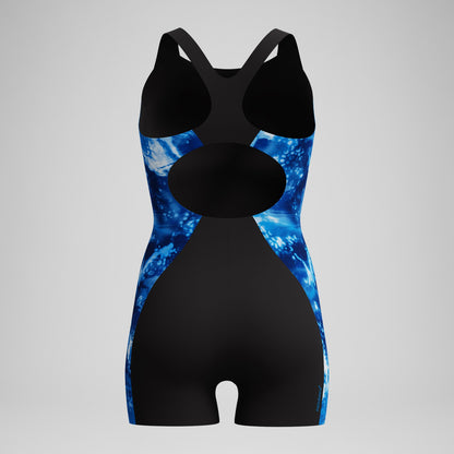 Digital Printed Legsuit Black/Blue - Speedo