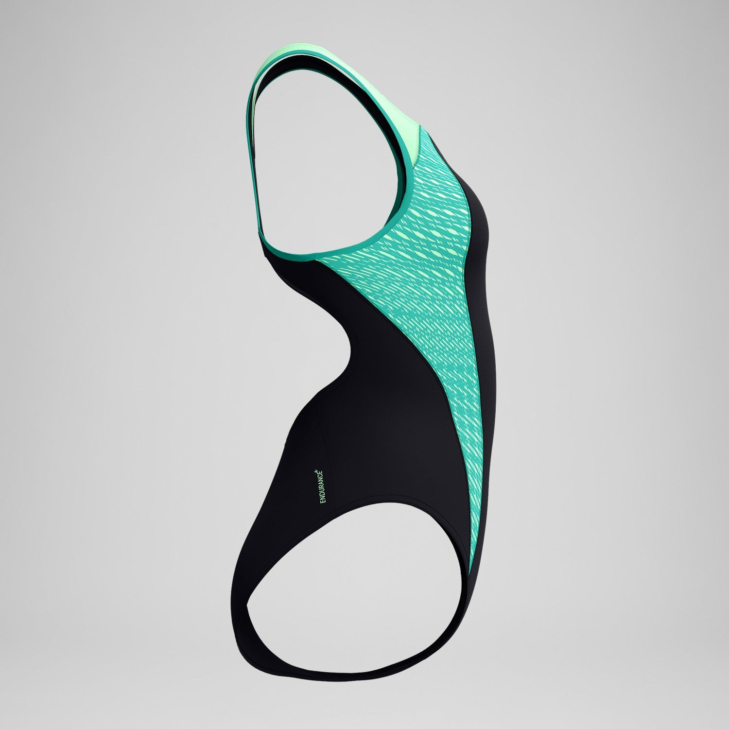 Placement Laneback Swimsuit Black/Turquoise - Speedo