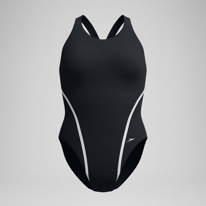 V Class Movement Back Swimsuit Black/Grey - Speedo