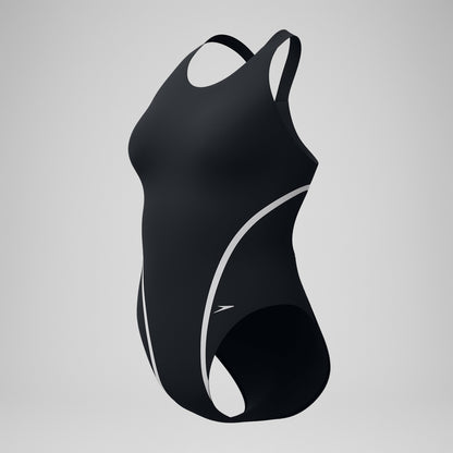 V Class Movement Back Swimsuit Black/Grey - Speedo