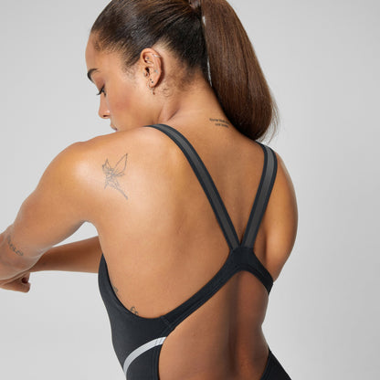 V Class Movement Back Swimsuit Black/Grey - Speedo